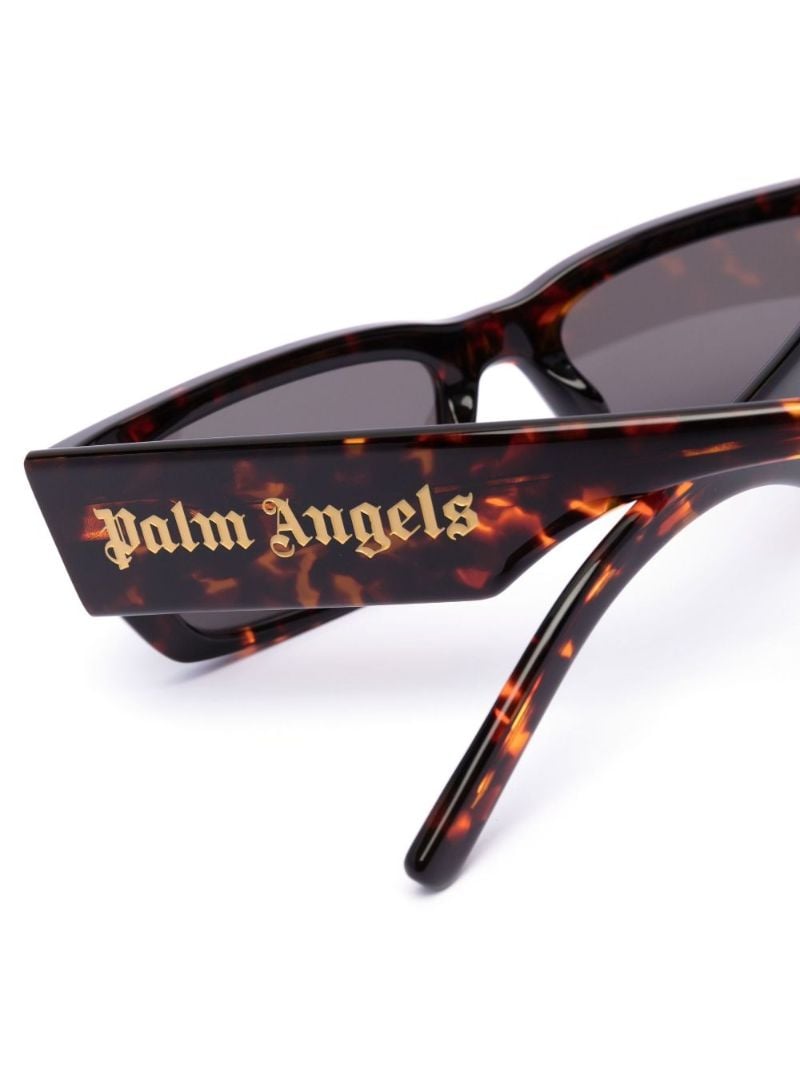 Brown Palm Rectangular-frame Sunglasses