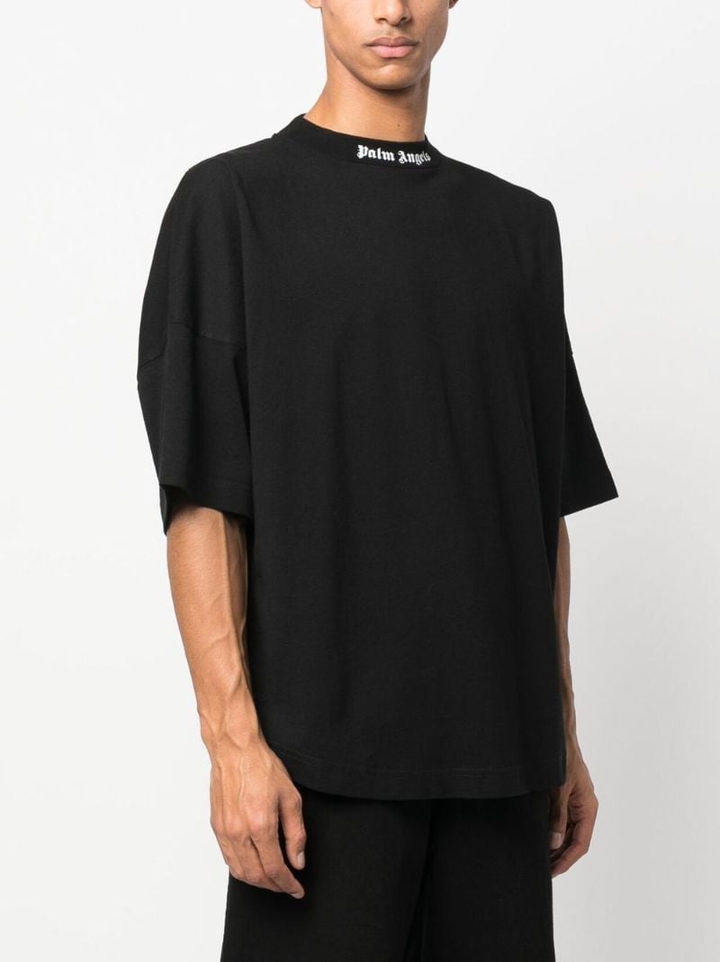 Black Logo-print Cotton T-shirt