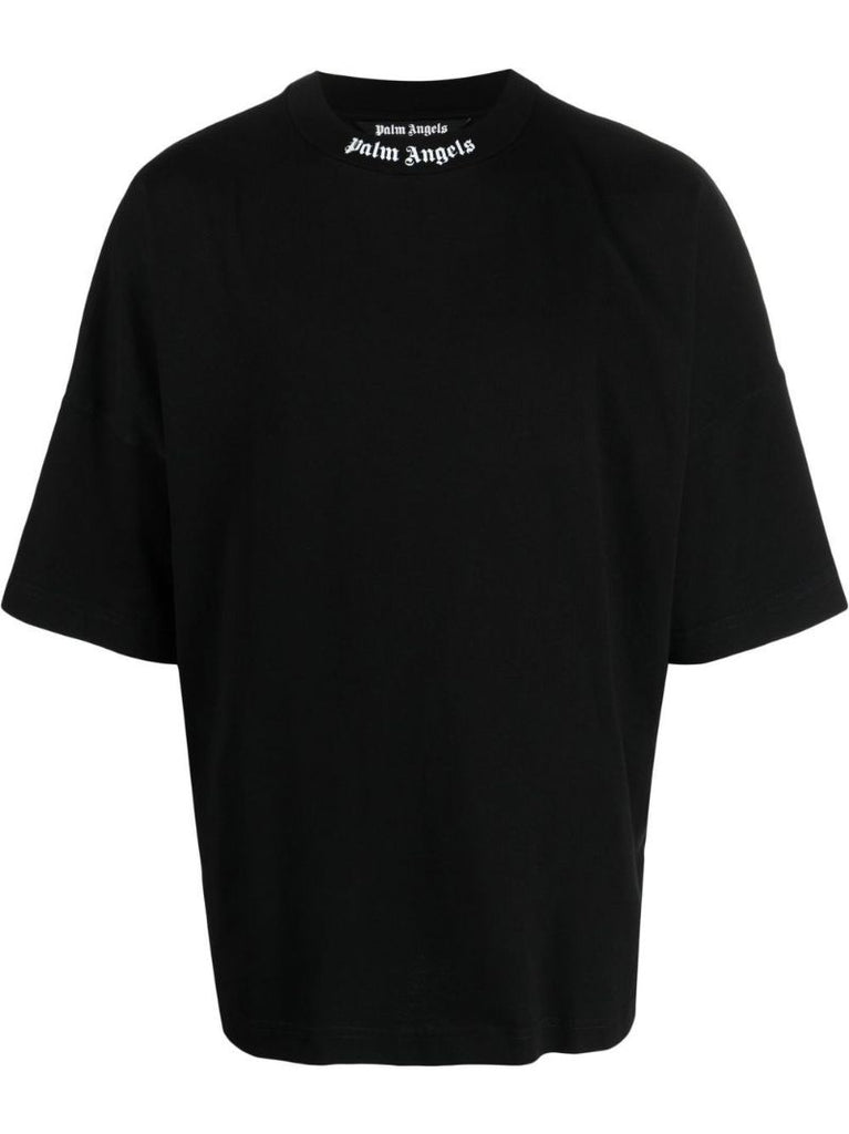 Black Logo-print Cotton T-shirt