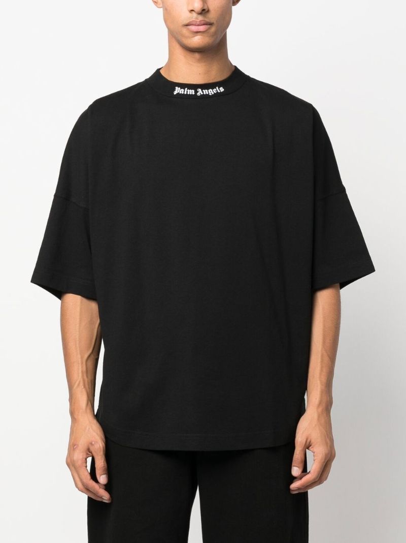 Black Logo-print Cotton T-shirt