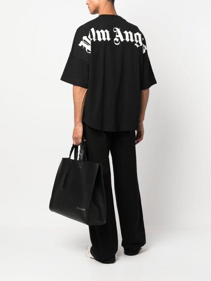 Black Logo-print Cotton T-shirt