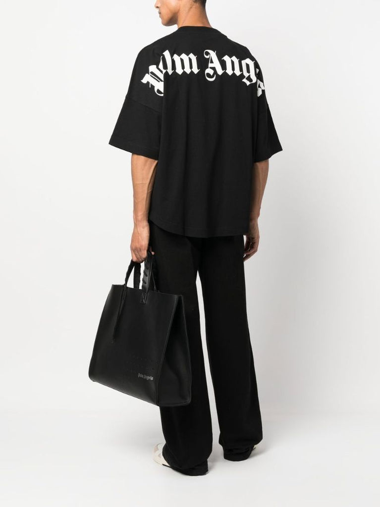 Black Logo-print Cotton T-shirt