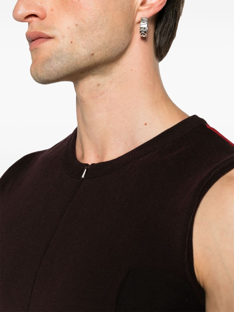 X Skin Series Red Knitted Vest