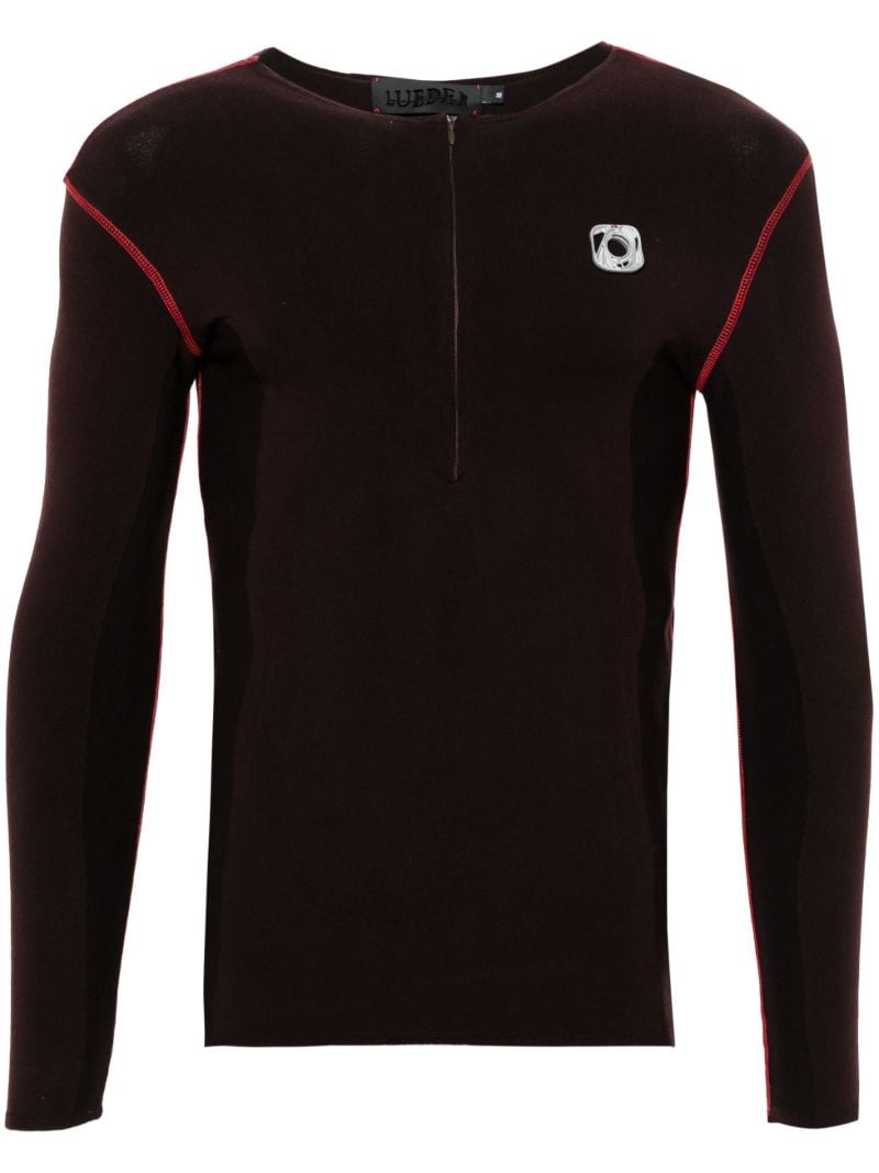 X Skin Series Red Long-sleeve Sweater