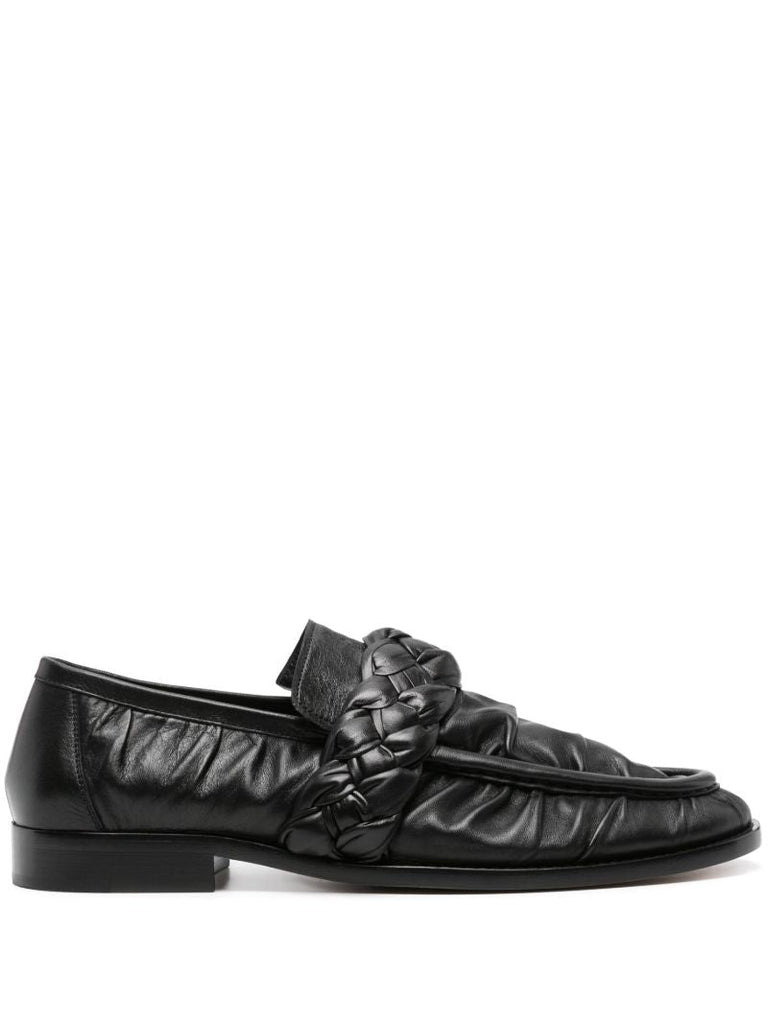 Black Astaire Leather Loafers