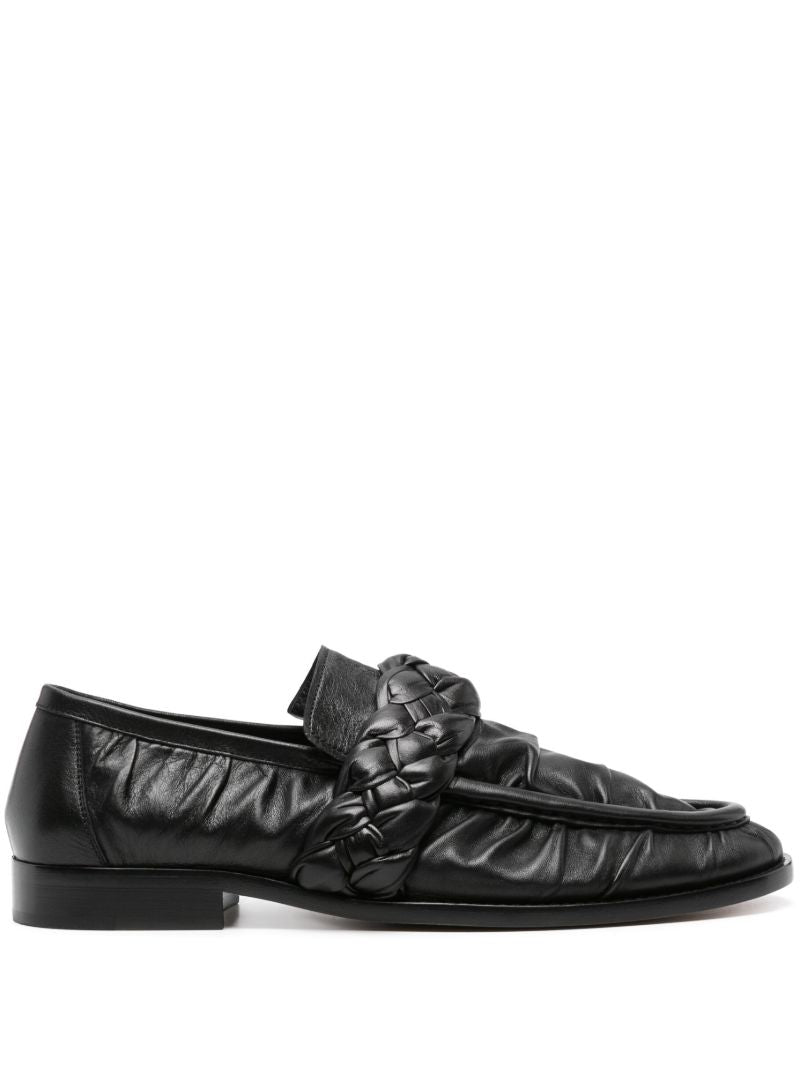 Black Astaire Leather Loafers