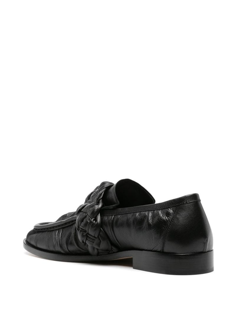 Black Astaire Leather Loafers