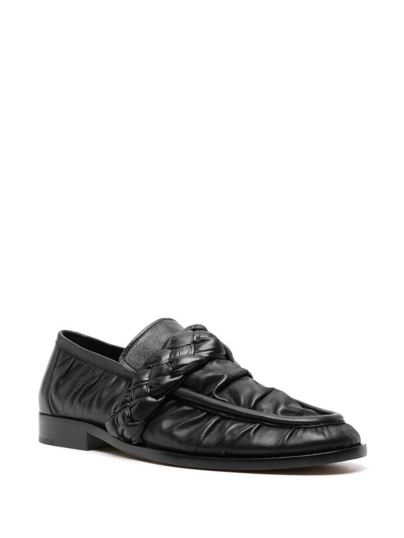 Black Astaire Leather Loafers