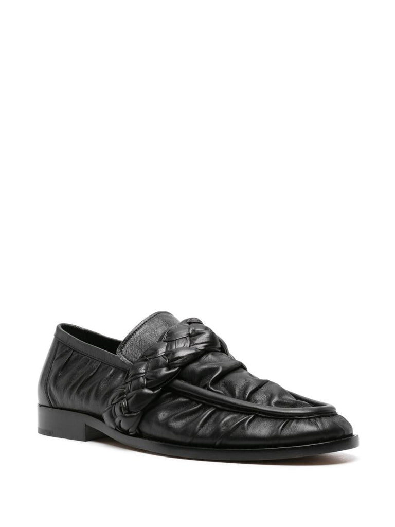 Black Astaire Leather Loafers
