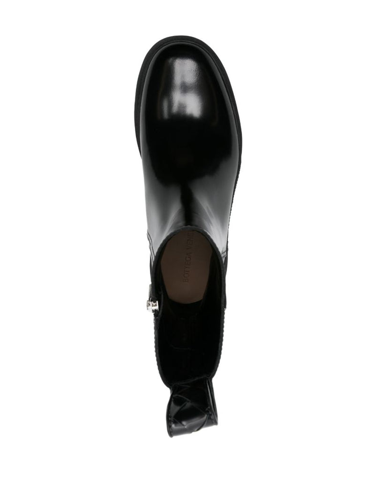 Black Highway Leather Ankle Boots