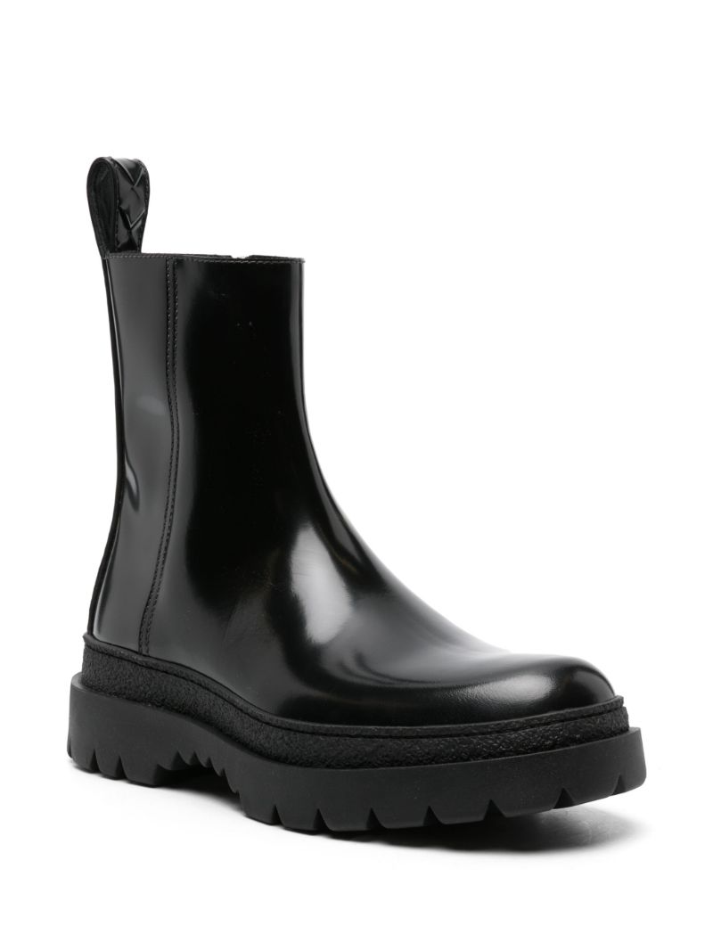 Black Highway Leather Ankle Boots