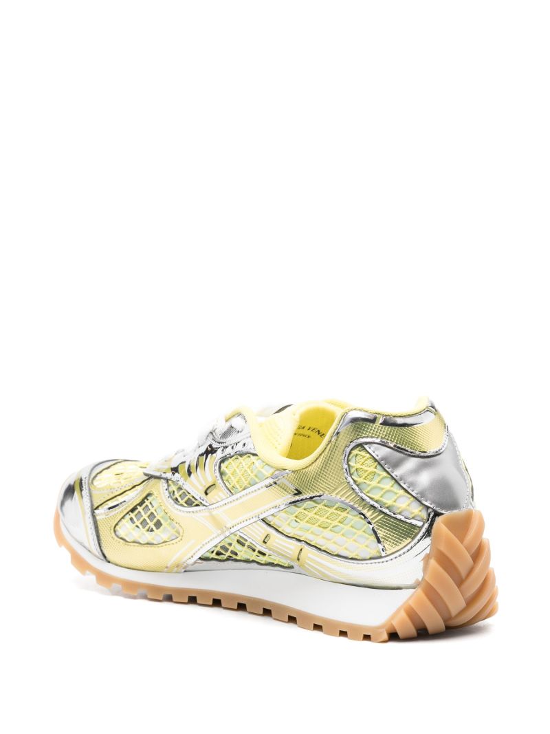 Yellow Orbit Panelled Sneakers