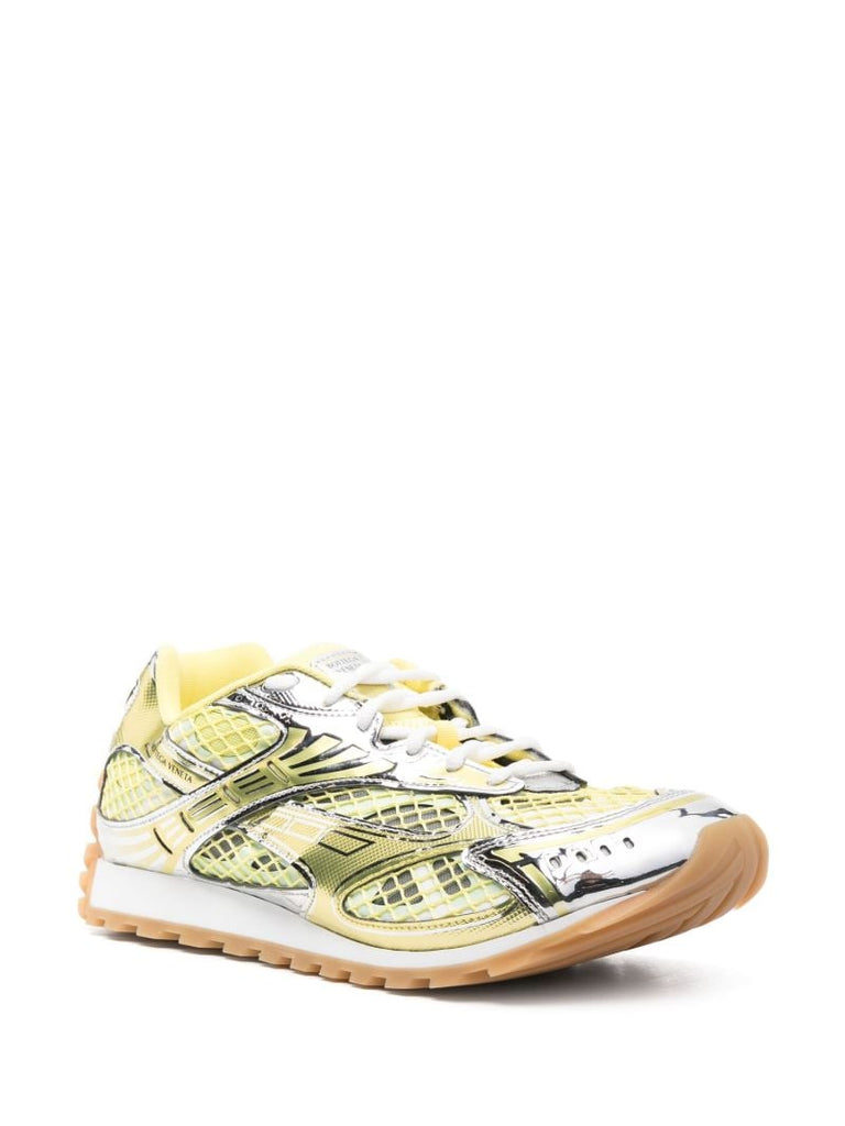 Yellow Orbit Panelled Sneakers