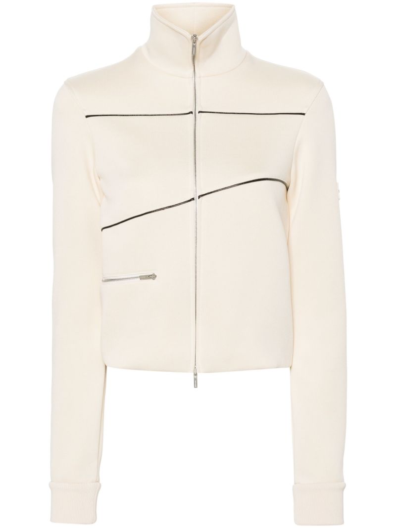 Black Piping Track Bomber Jacket