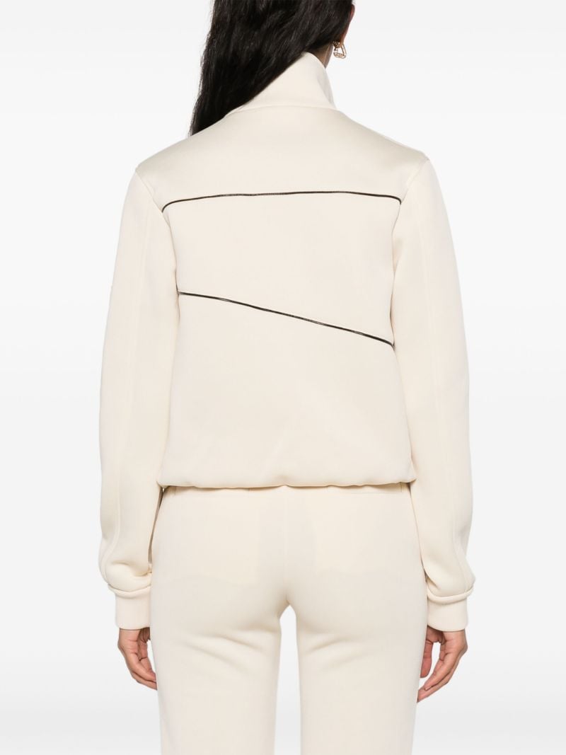 Black Piping Track Bomber Jacket