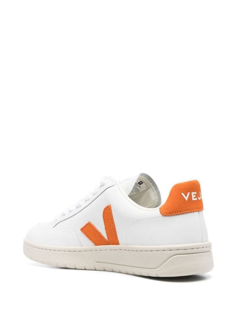 White V-12 Leather Sneakers