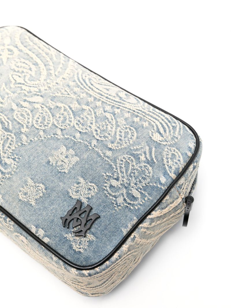 Blue Bandana Denim Camera Bag