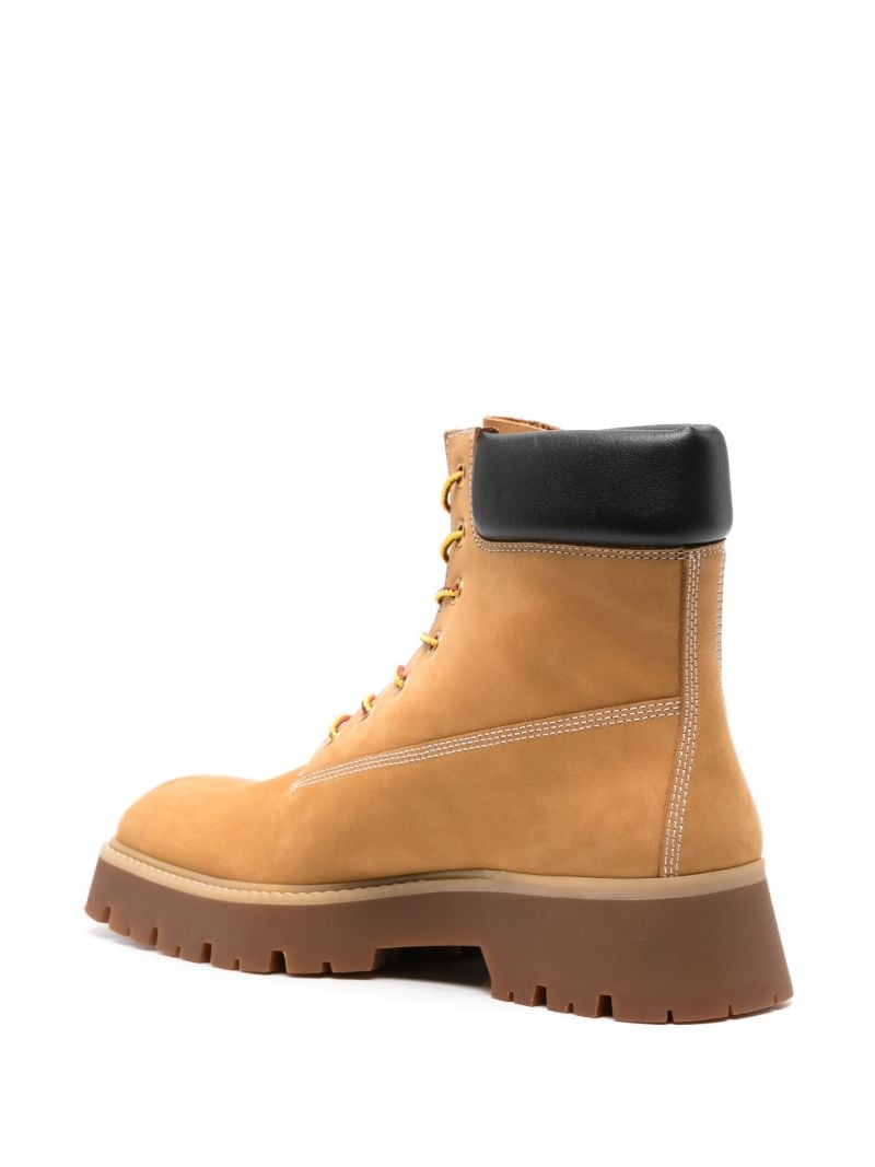 Brown Throttle Leather Ankle Boots