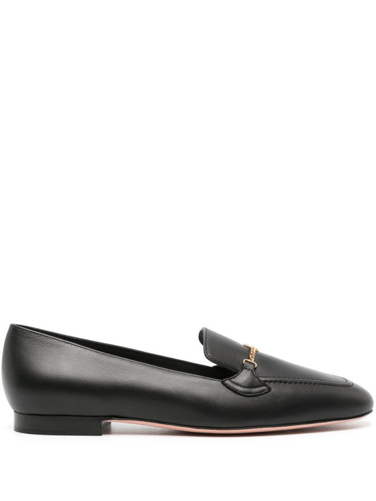 Black Obrien Leather Loafers