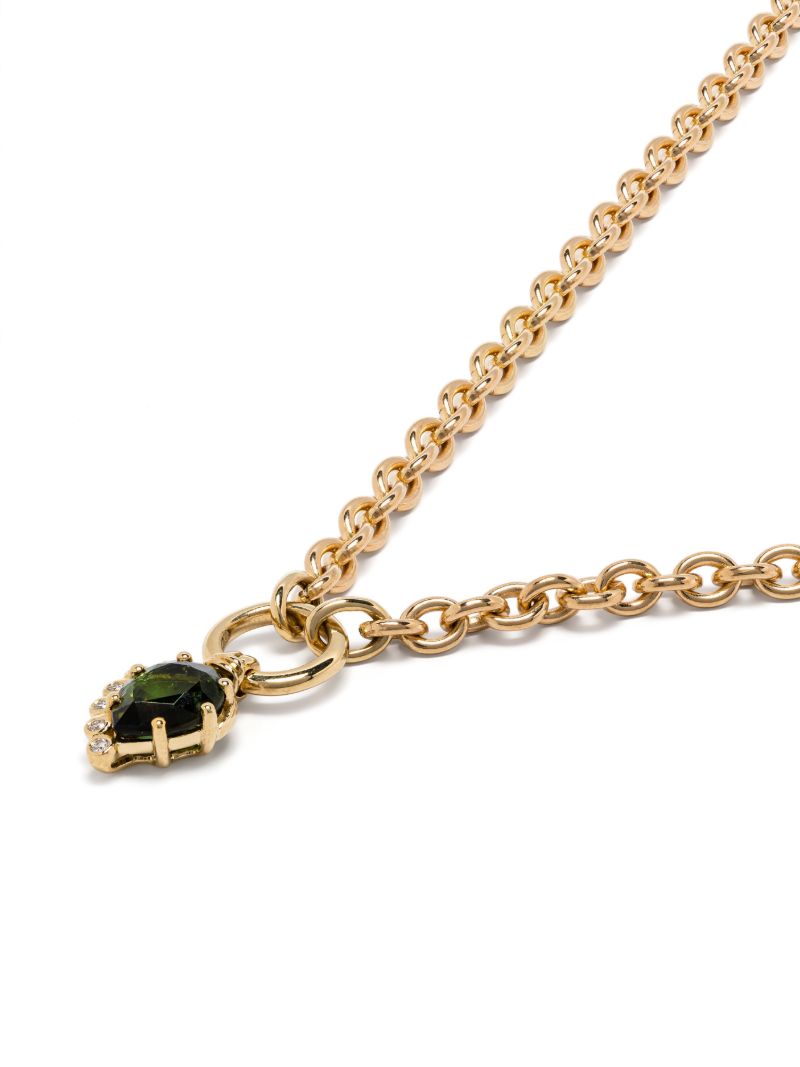 18k Yellow Gold Sun No. 1 Diamond and Tourmaline Ring