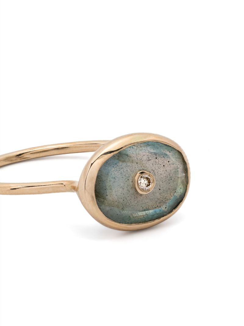9k Yellow Gold Orso Labradorite Ring