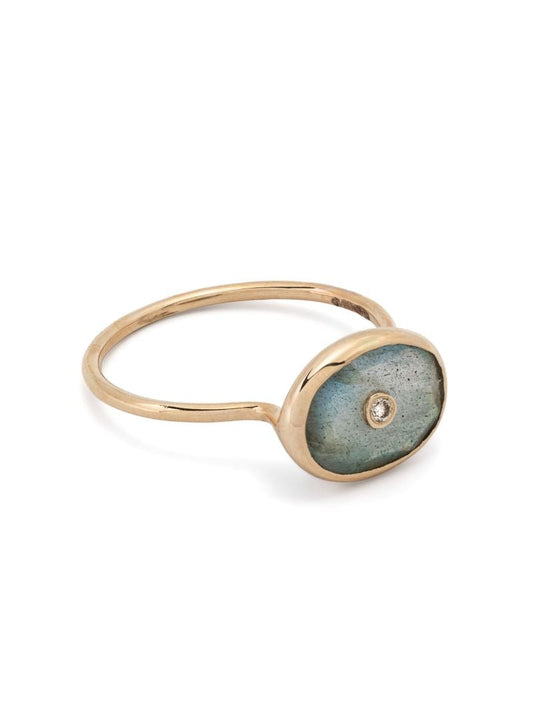 9k Yellow Gold Orso Labradorite Ring