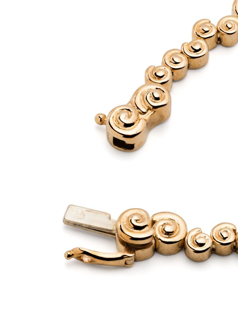 9k Yellow Gold RiviÃ_x0083_Â¨re Escargot Diamond Necklace