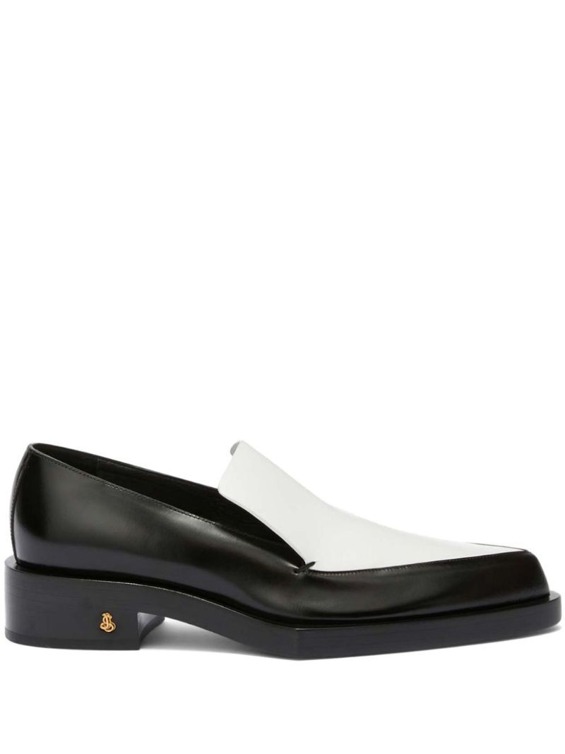 Two-tone Leather Loafers