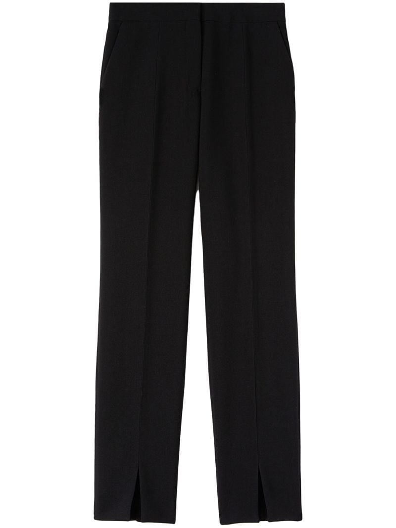 Black Wool Tailored Trousers
