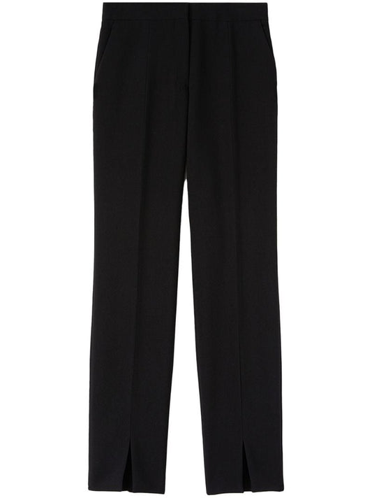 Black Wool Tailored Trousers