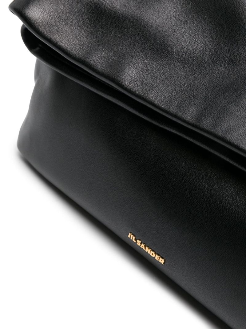 Black Leather Clutch Bag