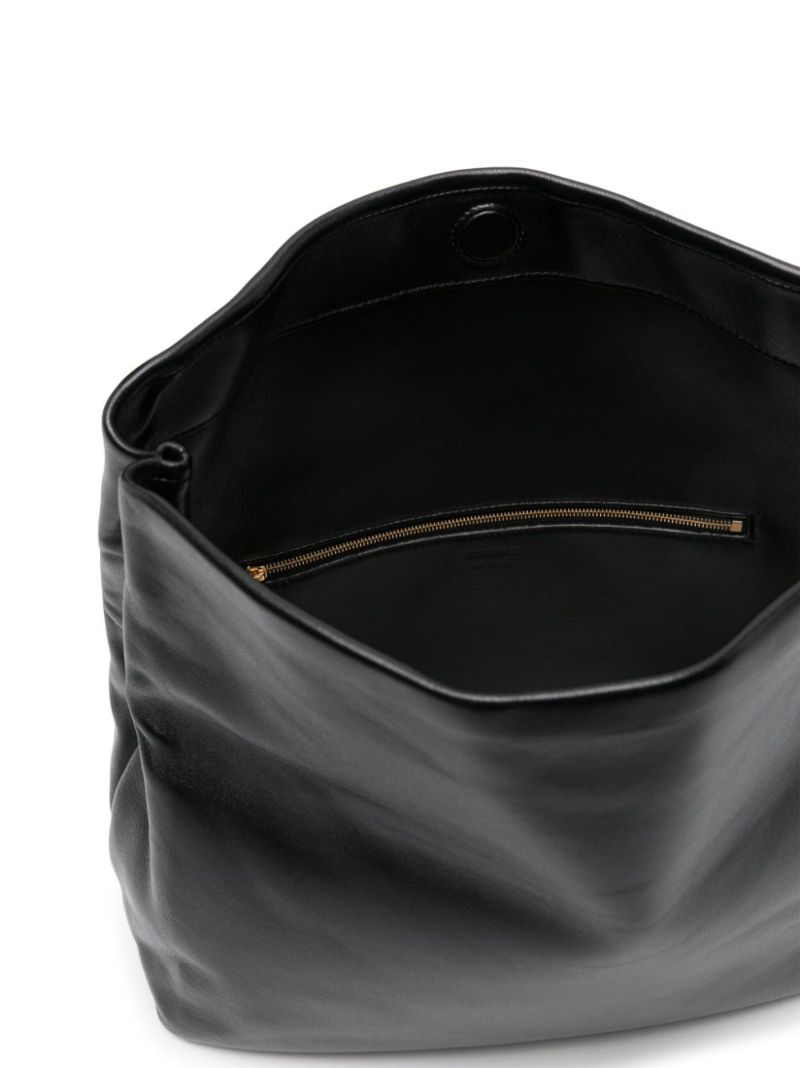Black Leather Clutch Bag