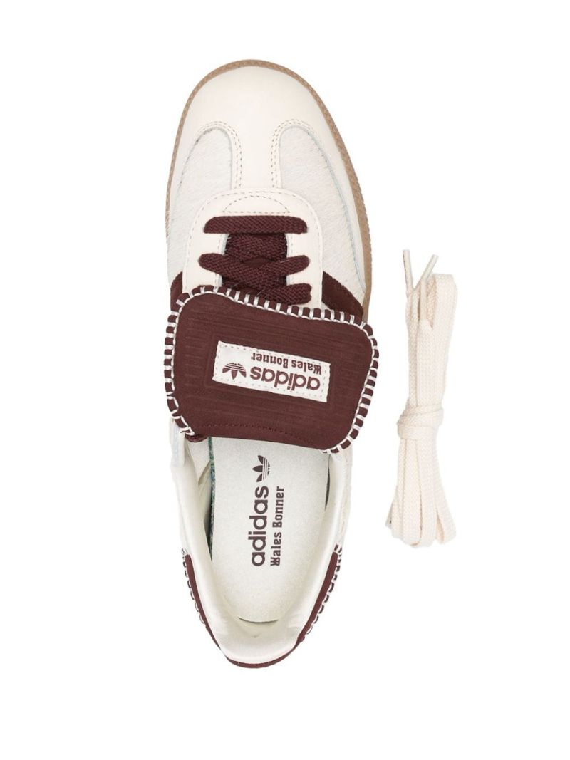 X Wales Bonner White Samba Pony Sneakers