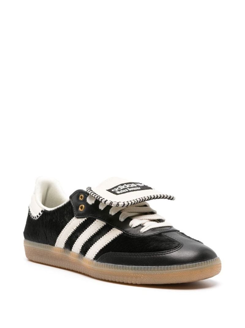 X Wales Bonner Black Samba Pony Sneakers
