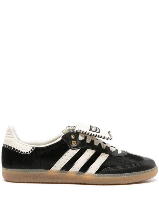 X Wales Bonner Black Samba Pony Sneakers