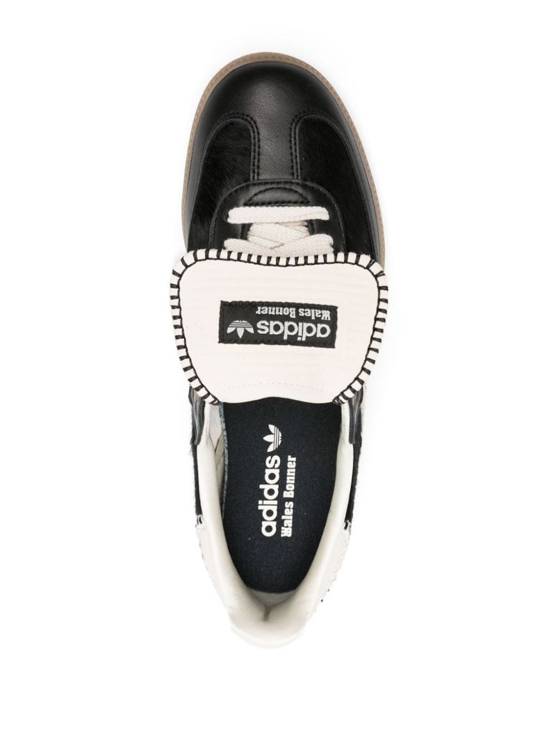 X Wales Bonner Black Samba Pony Sneakers