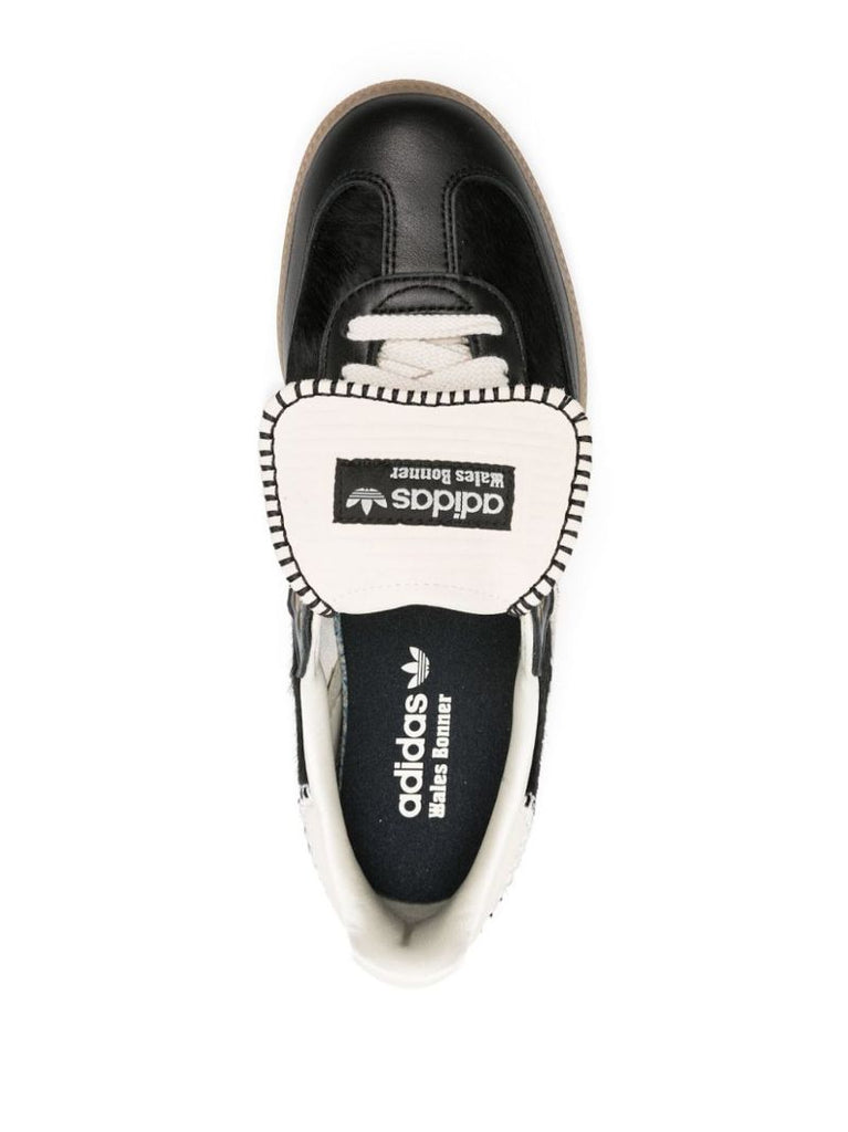 X Wales Bonner Black Samba Pony Sneakers