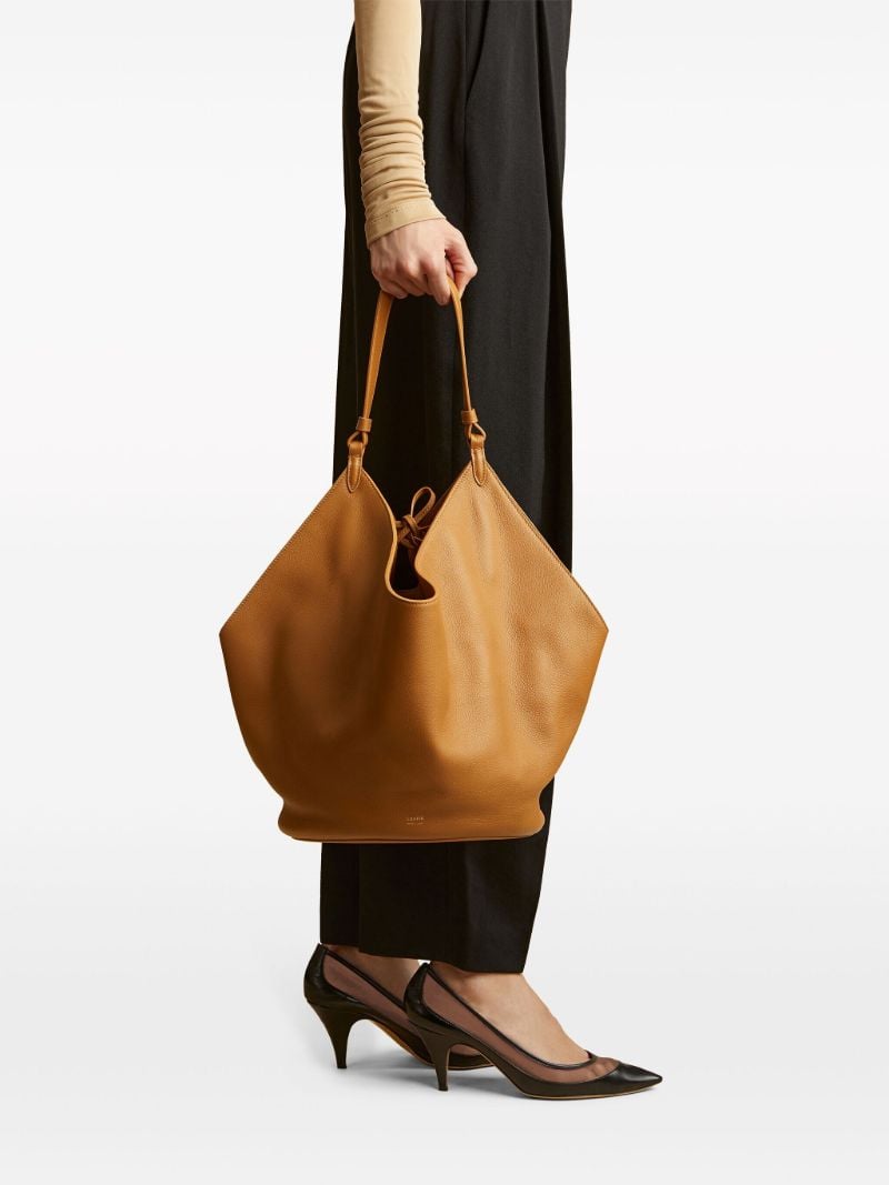 The Medium Lotus Leather Tote Bag