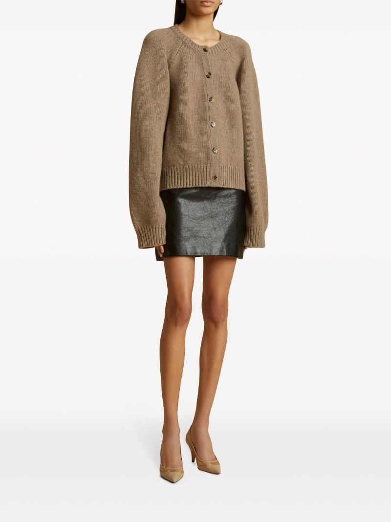 Brown the Emili Cashmere Cardigan