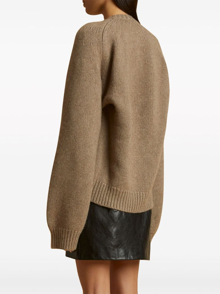 Brown the Emili Cashmere Cardigan