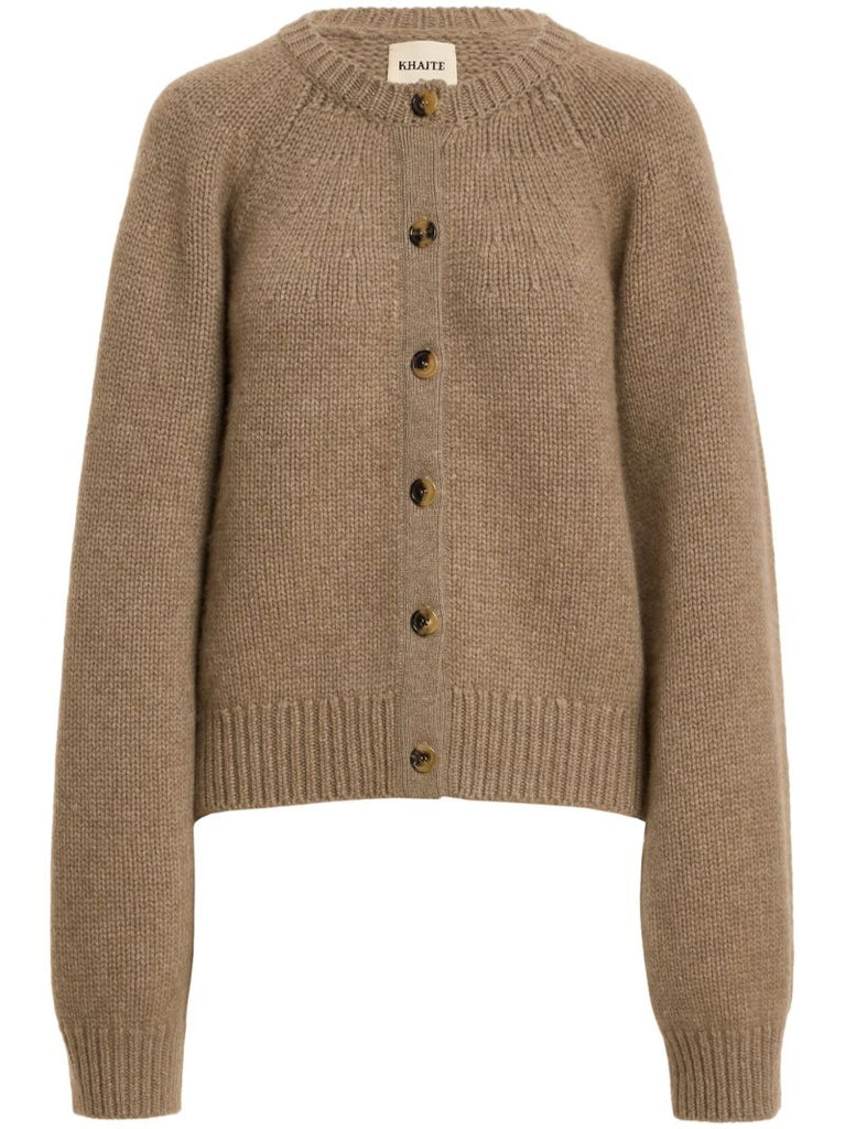 Brown the Emili Cashmere Cardigan