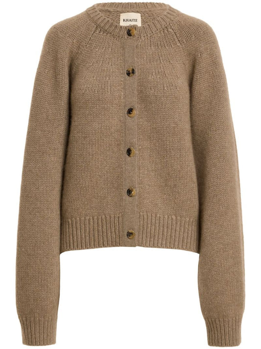 Brown the Emili Cashmere Cardigan