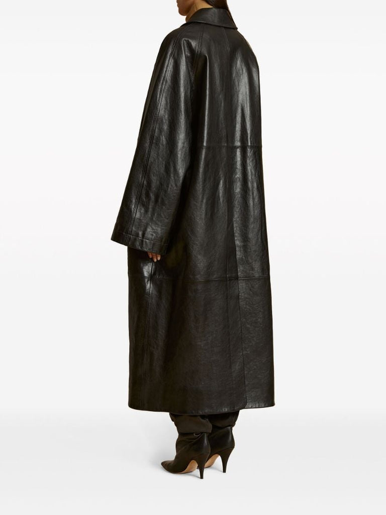 Black the Minnie Leather Coat