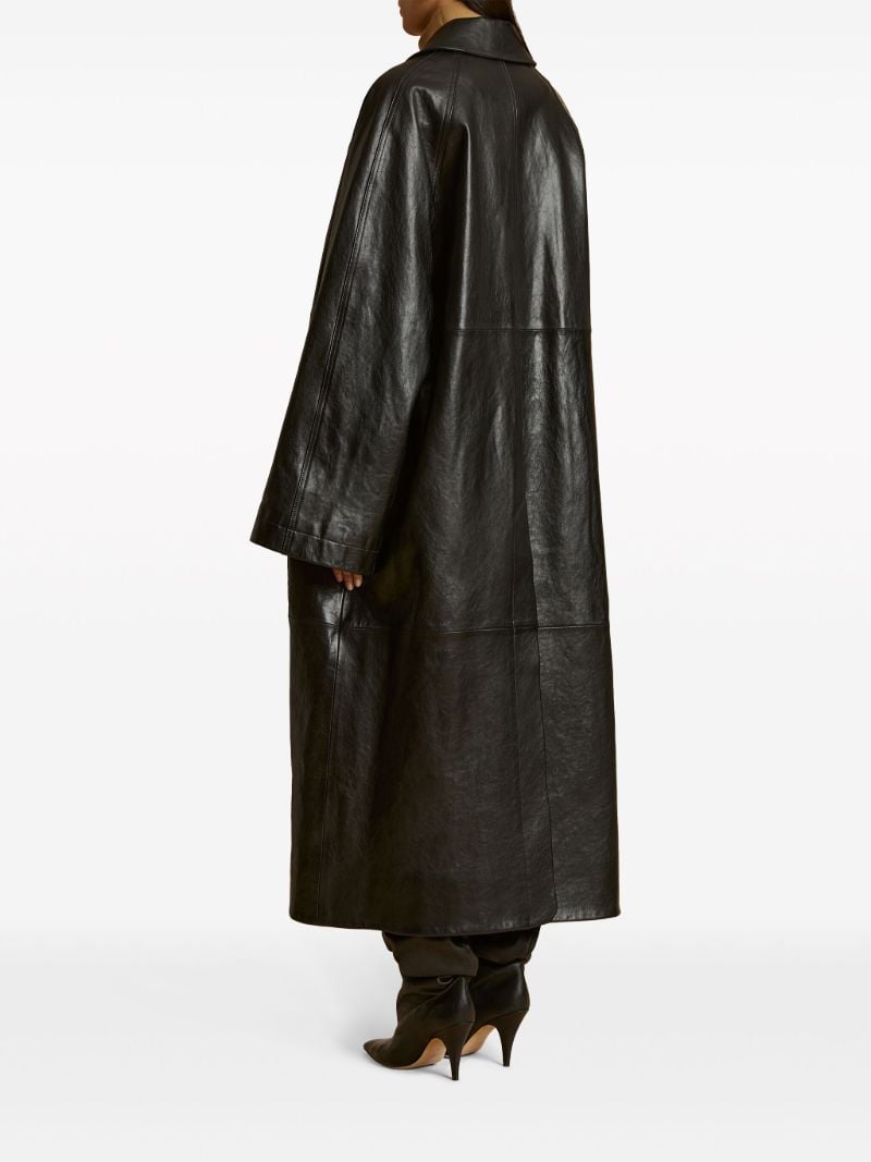 Black the Minnie Leather Coat