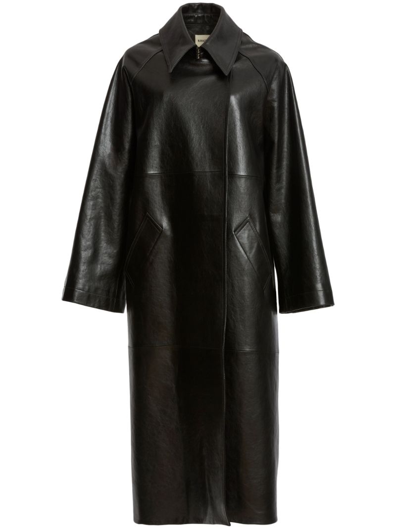 Black the Minnie Leather Coat