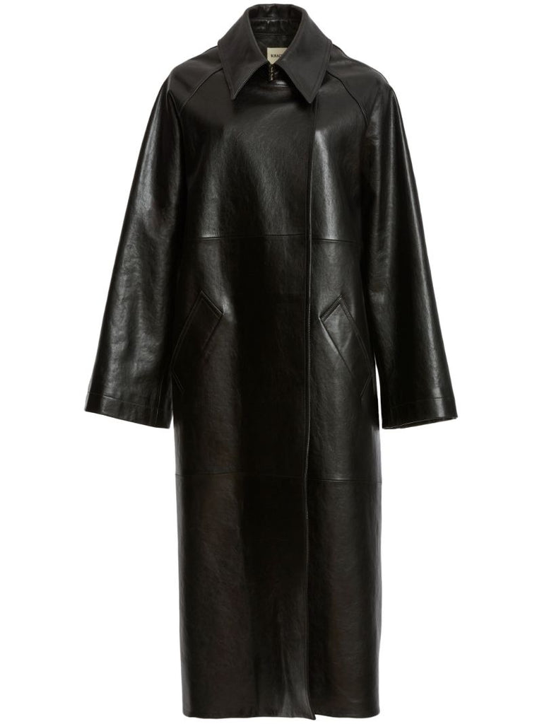 Black the Minnie Leather Coat