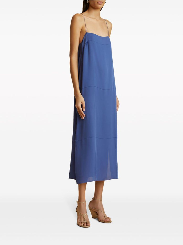 The Sicily Silk Midi Dress