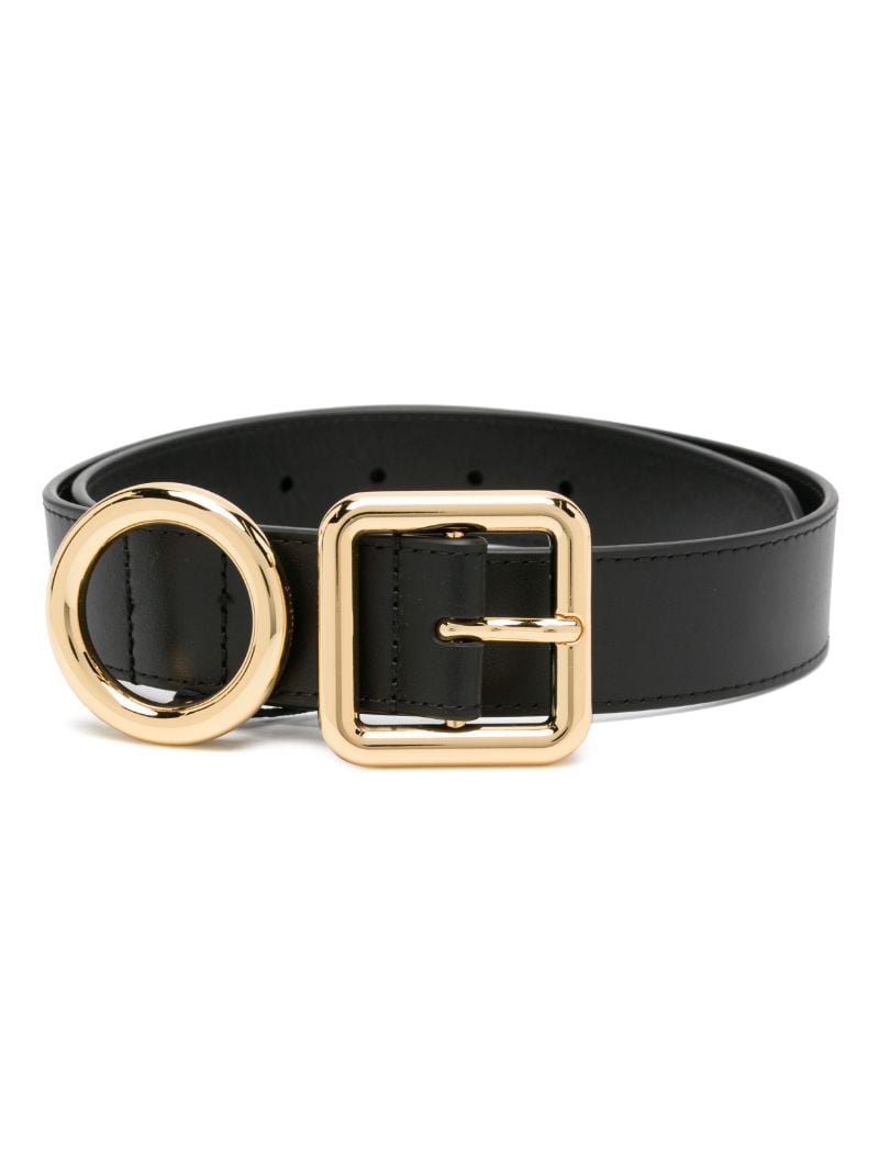 Black Regalo Leather Belt