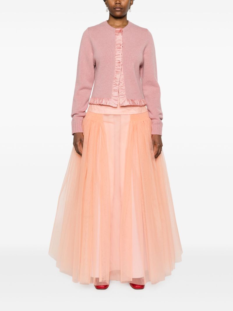 Pink Anya Wool Cardigan