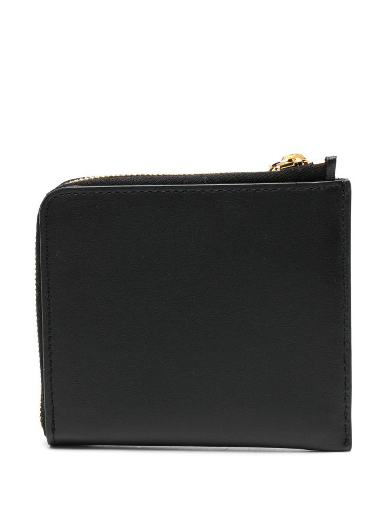 Black Le Porte-monnaie Tourni Leather Card Holder